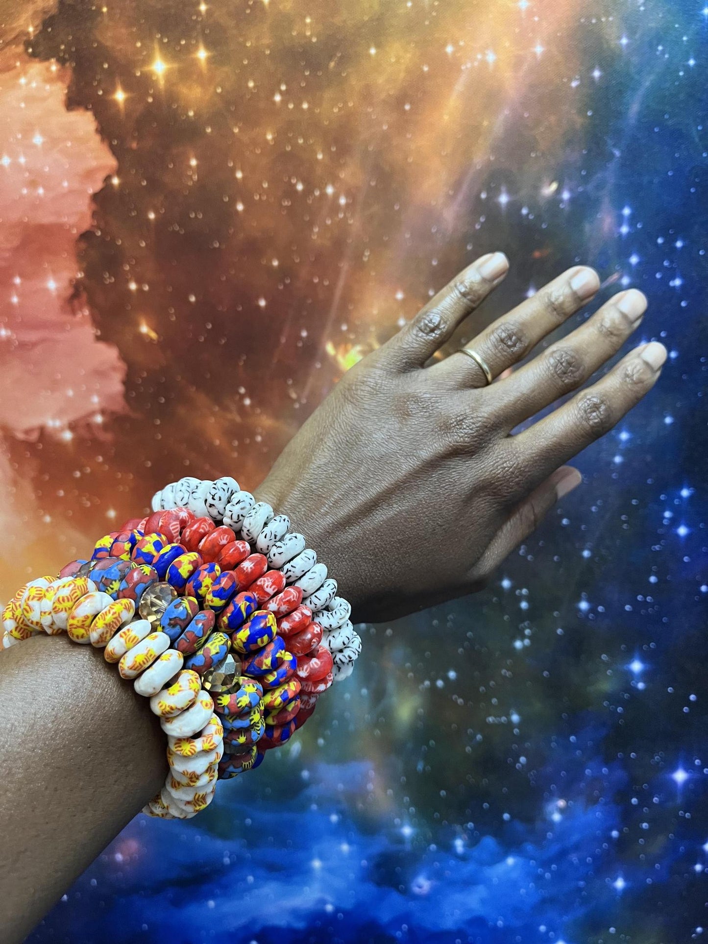 Ghanaian Trade Chip Bracelet