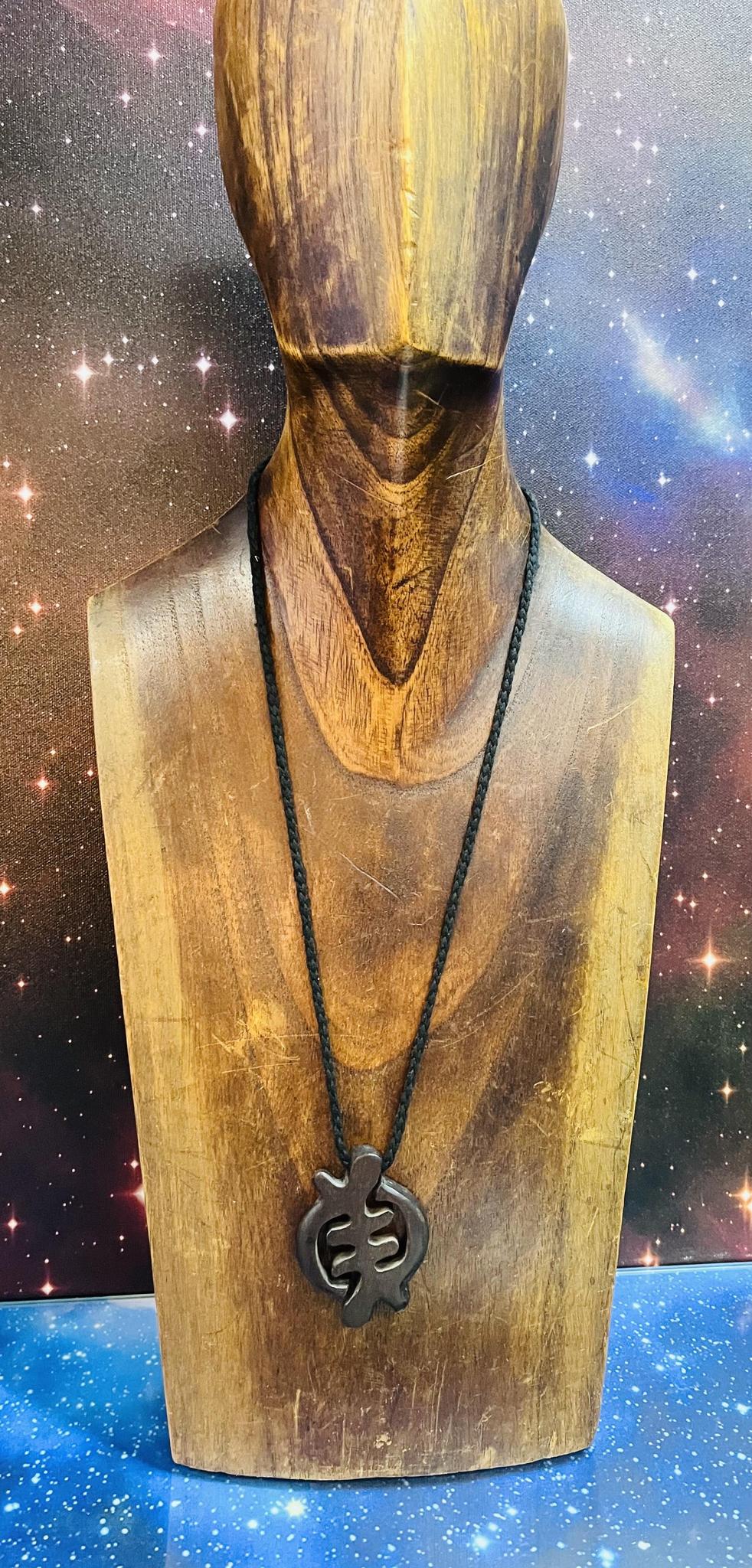 Ghanaian Gye Nyame Rope Necklace