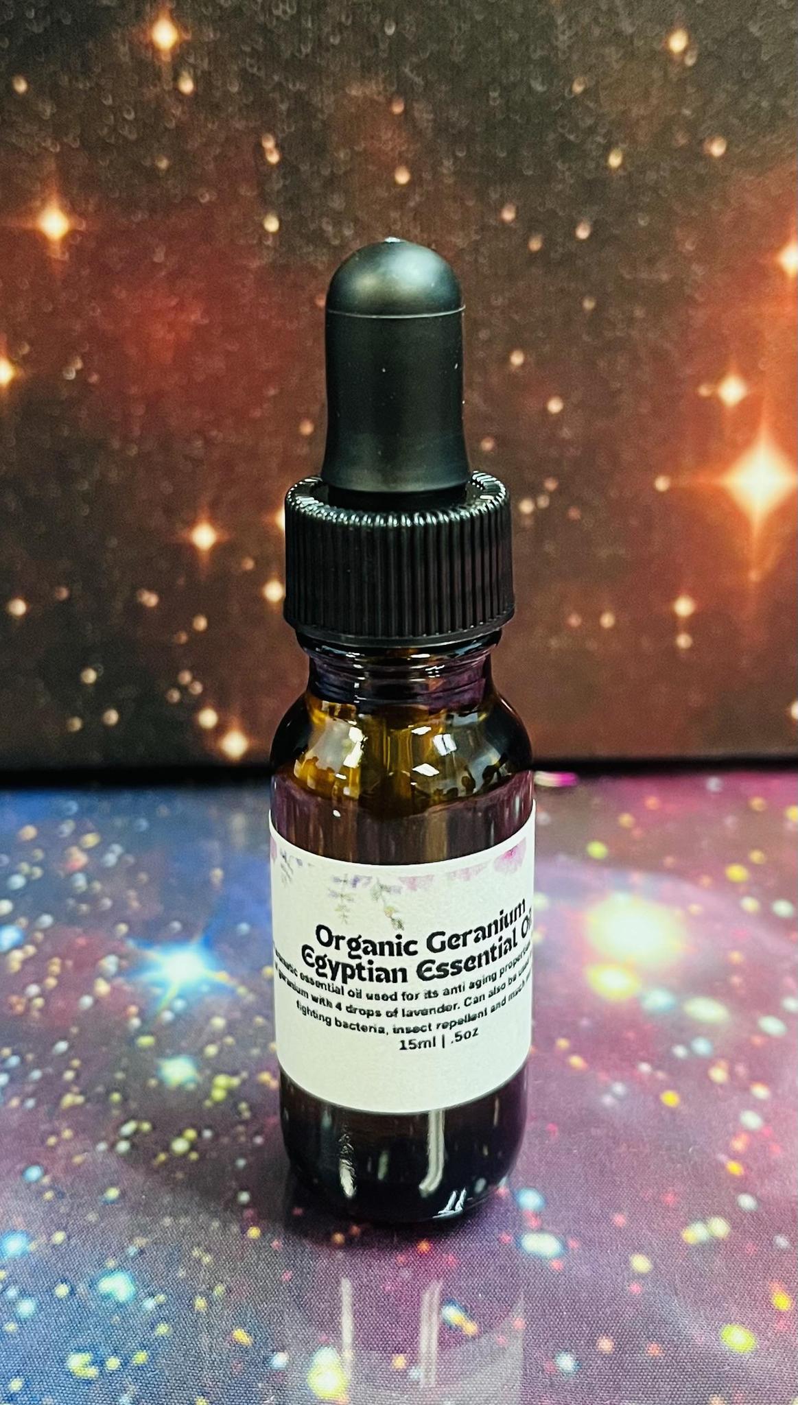 Organic Geranium Egyptian Essential Oil (.5oz)