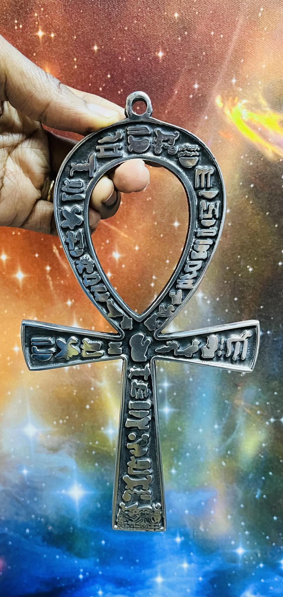 8" Silver Ankh