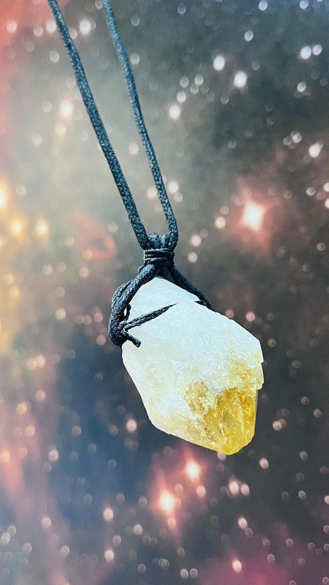 Raw Citrine Necklace