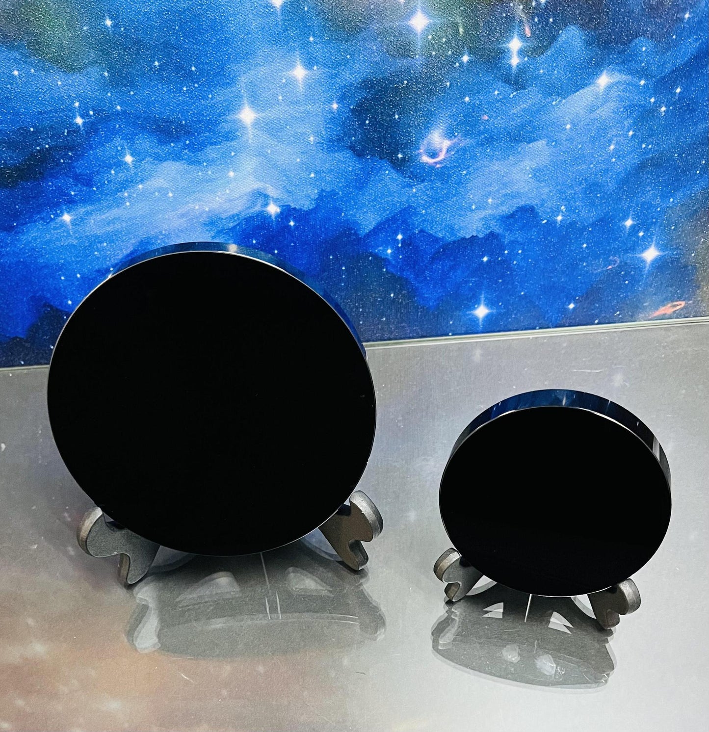 Obsidian Scyring Mirror