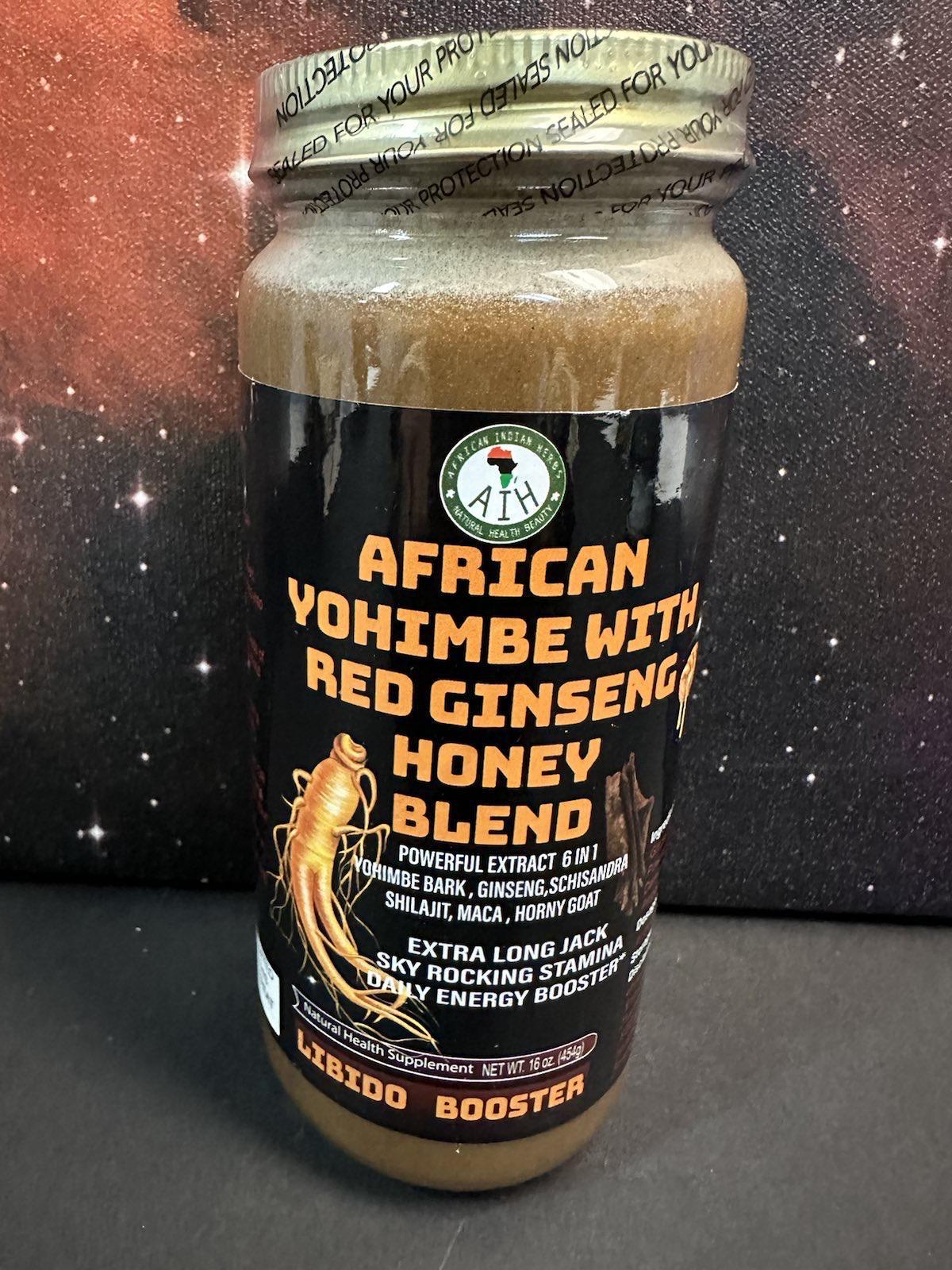 African Yohimbe with Ginseng Honey Blend