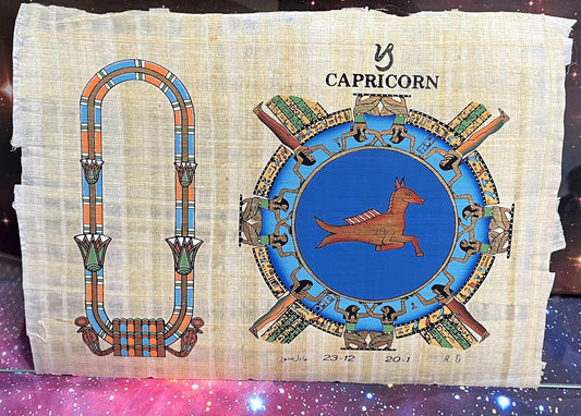 Ancient Egyptian Dendera Zodiac Astrology Papyrus Paper
