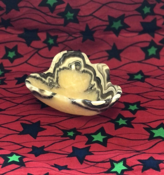 Zebra Onyx Snack Bowl