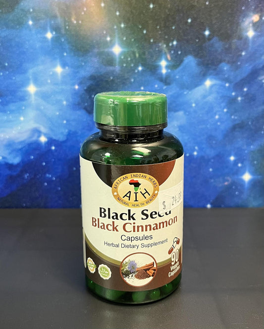 Black Seed Capsules with Black Cinnamon