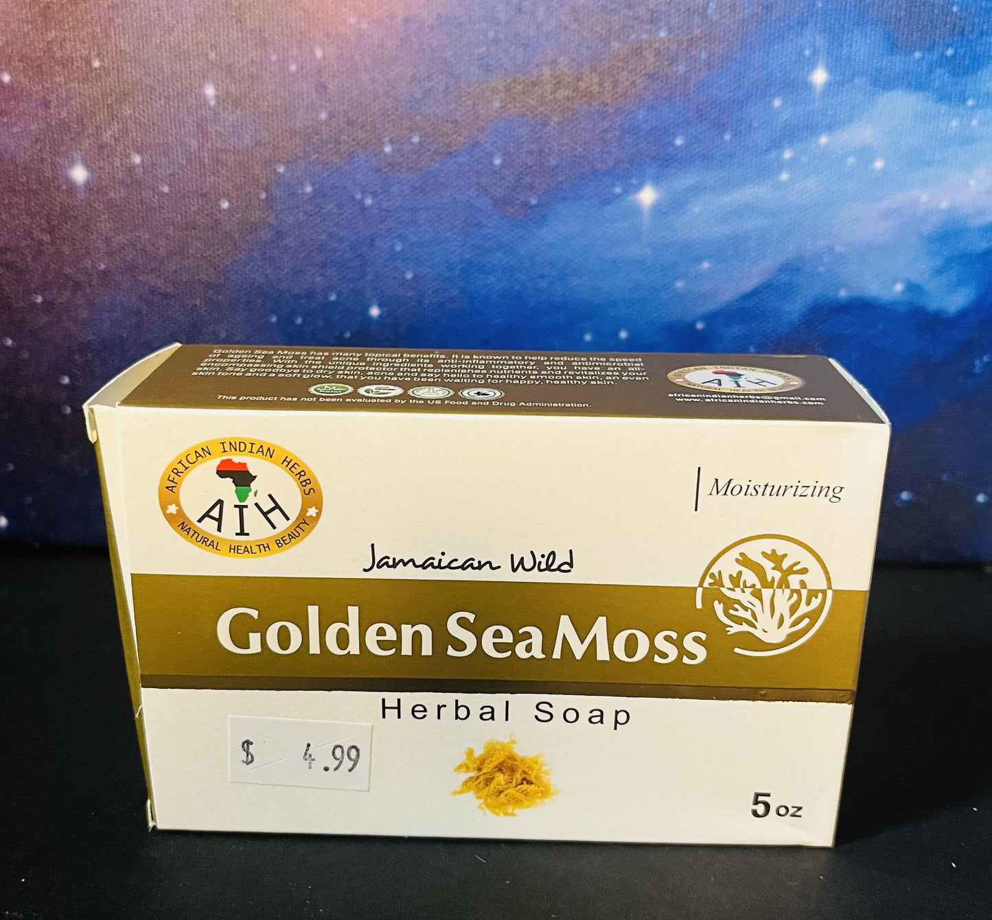 Golden Sea Moss Herbal Soap