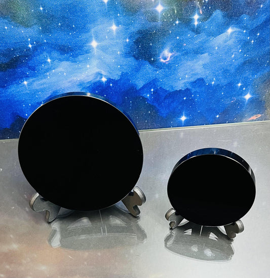 Obsidian Scyring Mirror
