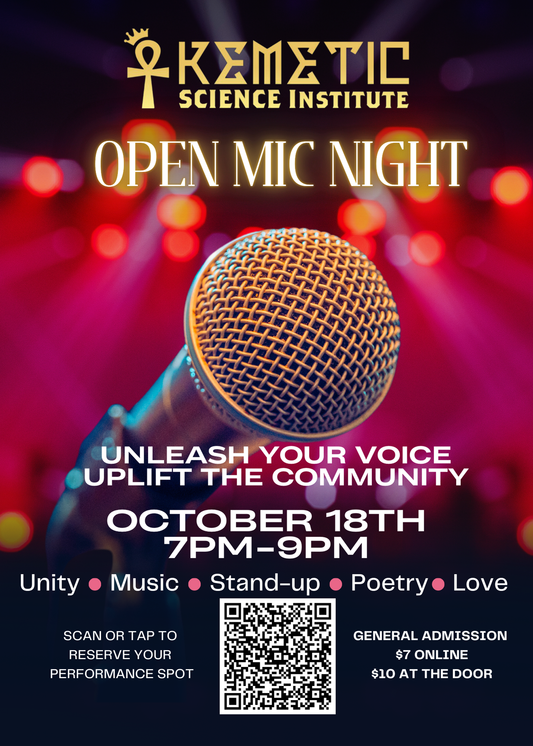 Open Mic Night October 18, 2025 @7pm